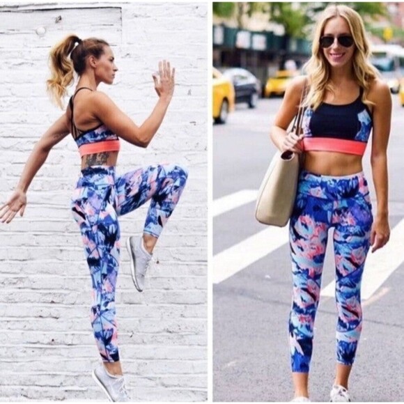 Sweaty Betty Lava Print Power Run Leggings - Picture 1 of 11